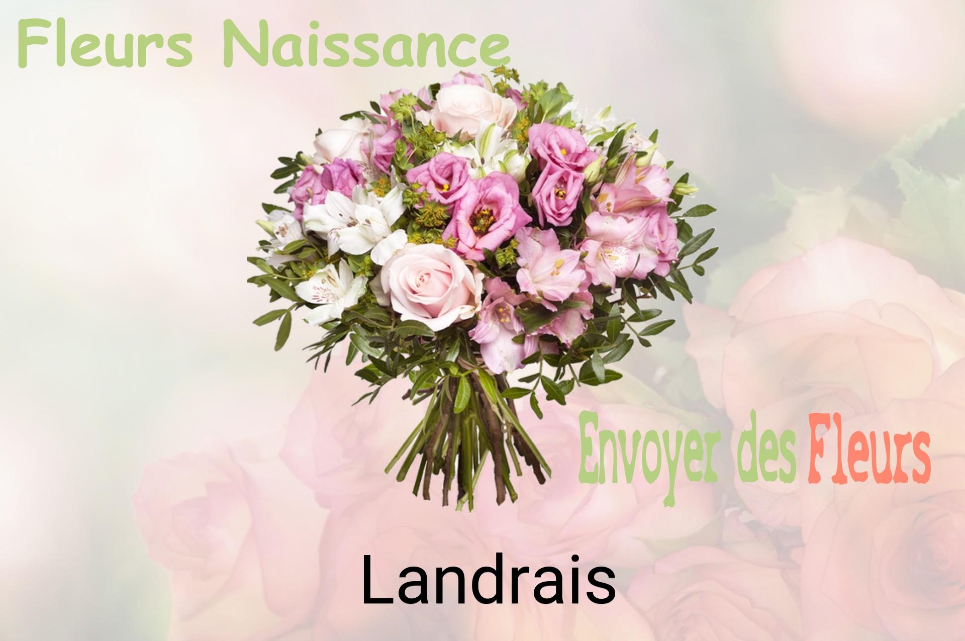 Bouquet de fleurs de naissance livré à Landrais