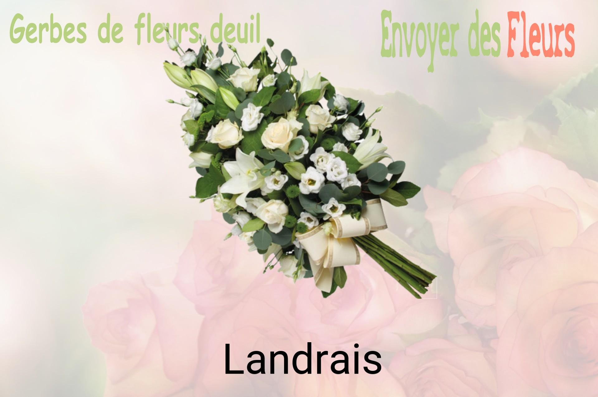 Gerbe de fleurs de deuil livrée à Landrais